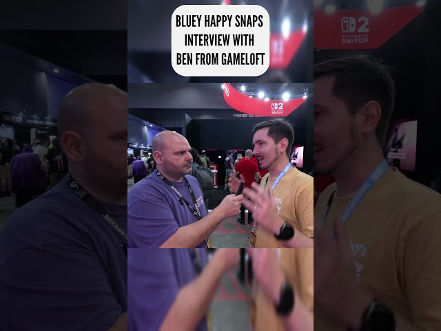 Bluey Happy Snaps Interview with Ben from #gameloft at #paxaus #blueyhappysnaps