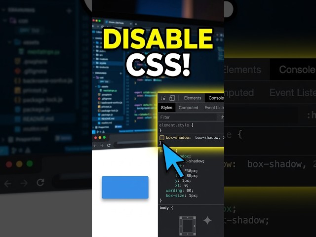 Disable Any CSS Property With One Click 👀 #shorts
