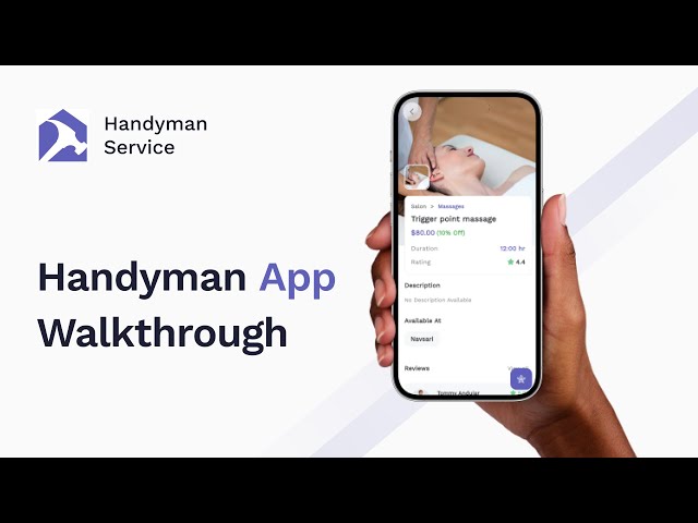 Explore All The Features Of The Handyman Service Flutter App | Iqonic Design