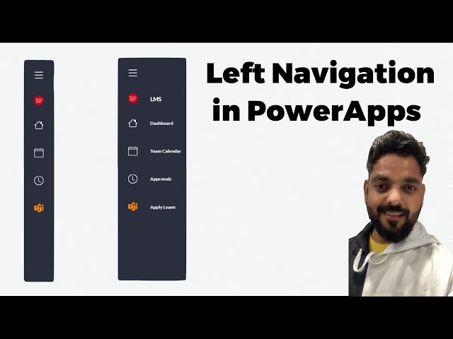 Left Navigation Component in Power Apps | Leave Application Part 2