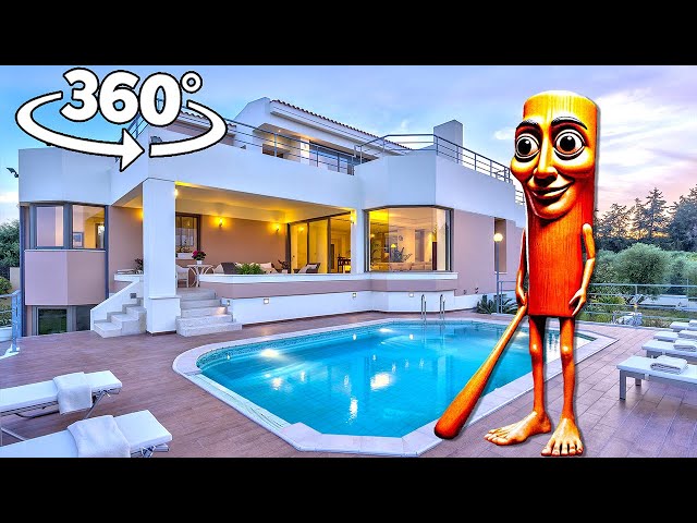 Tung Tung Tung Sahur In Real Life In My Villa 360° Video | VR / 4K | ( Tung Tung Tung Sahur meme )