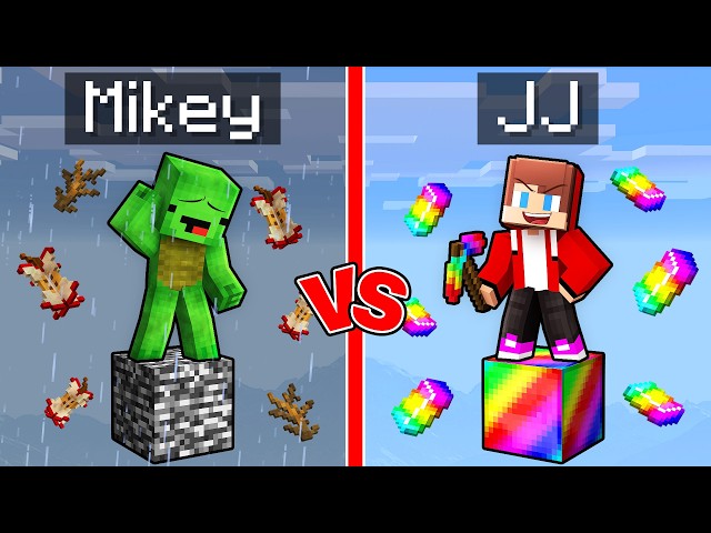 Mikey vs JJ: Bedrock & OP One Block (Minecraft Maizen)