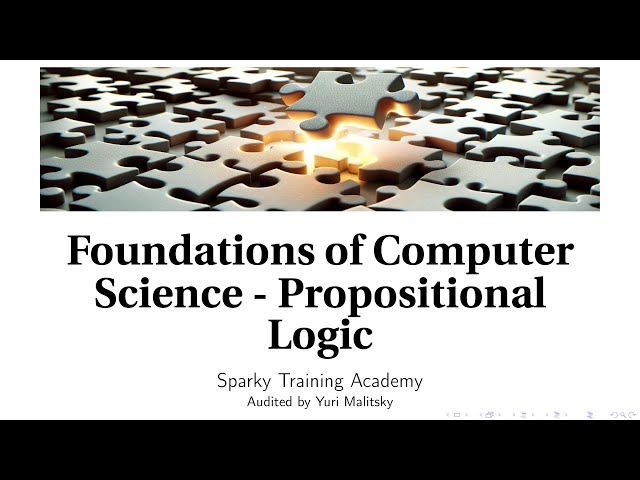 Propositional Logic (Foundations of Computer Science)