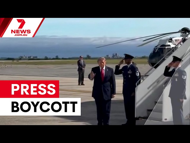 US networks boycott White House over Trump media ban | 7NEWS