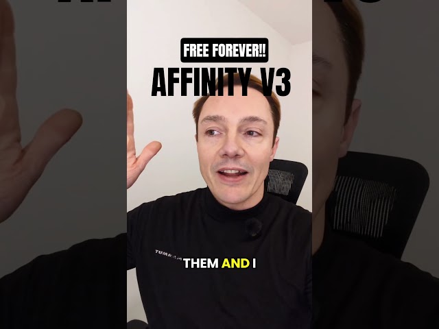 FREE FOREVER! #affinitydesigner #affinityv3 #affinitystudio #graphicdesign