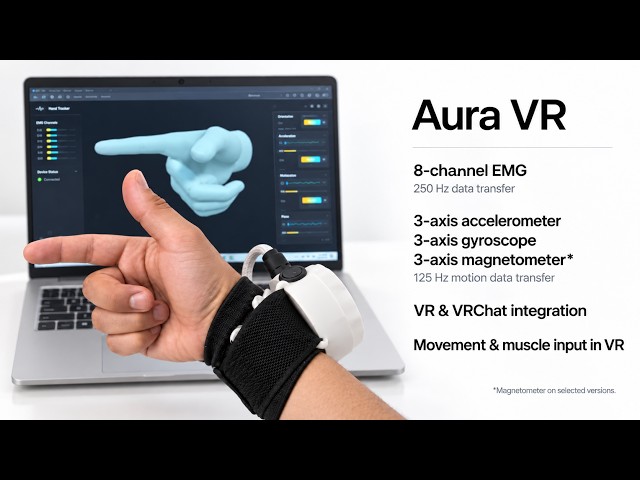 Aura VR: Real-Time Muscle & Motion Sensing Wristband