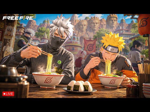 Ramen Time with Naruto! 🍜🔥 | Free Fire OB55 LIVE