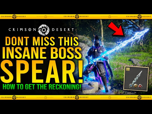 Crimson Desert - How To Get The Reckoning Spear - INSANE NEW LIGHTNING SPEAR FOUND!