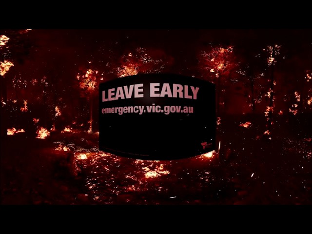 Virtual Reality Bushfire Experience - Choose to take shelter