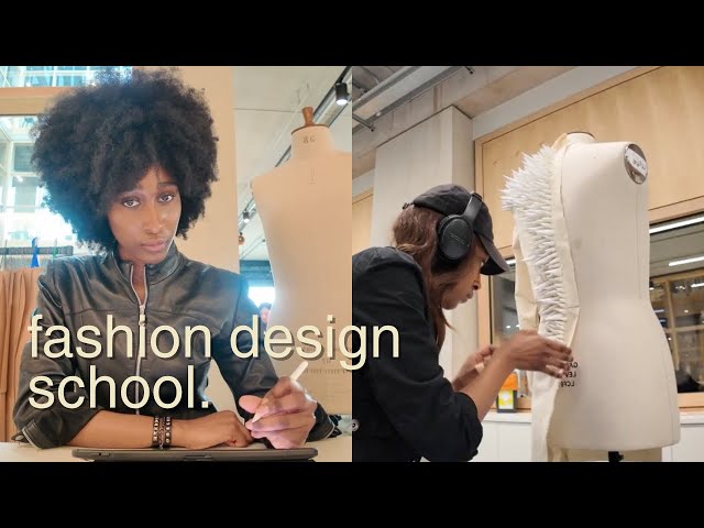 uni vlog. fashion design school, fireworks, concert, final collection, shopping