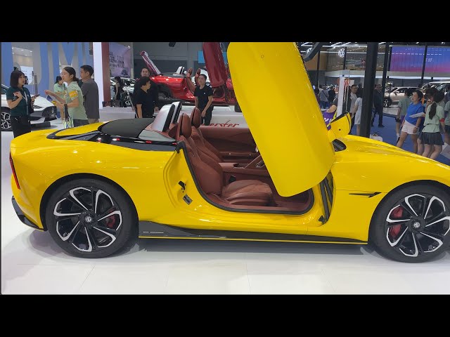 2024 MG Cyberster Electric sport car with 544hp visual review 4k