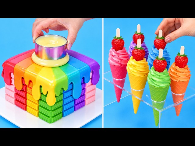 Top Trending Rainbow Cake Compilation 🌈 Cute Cake Designs That Look Too Good to Eat