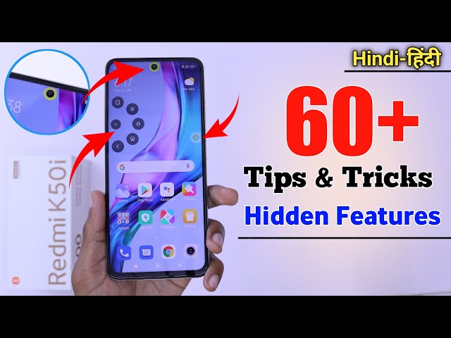 Redmi K50i Tips And Tricks - Top 60++ Hidden Features | Hindi-हिंदी