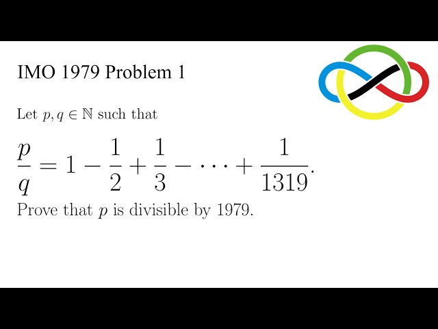 Solving an IMO Problem in 6 Minutes!! | International Mathematical Olympiad 1979 Problem 1