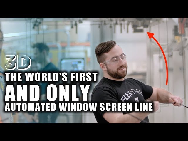 The World's First AND ONLY Automated Window Screen Line in 3D