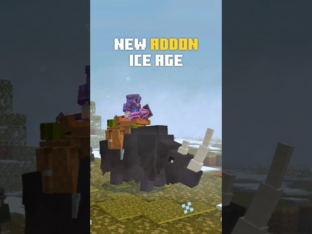 NEW SURVIVAL ADDON ICE AGE! ❄️ MCPE 1.26+✨