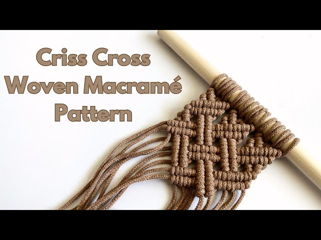 Criss Cross Woven Design | DIY Tutorial | Step by Step Video