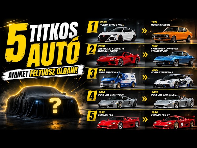 🏁 FORZA HORIZON 6🔴 🔓 5 TITKOS AUTÓ, AMIT FELTUDSZ OLDANI!