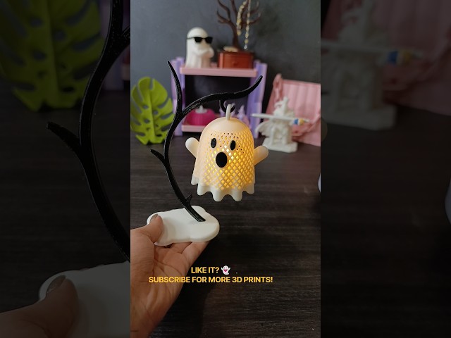 I 3D Printed a Ghost… But Wait Until It Lights Up 👻 #viral #shorts #shortvideo