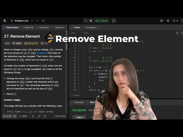 Remove Element LeetCode - Java