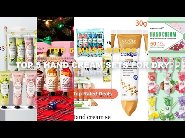 Cheap & Best Top 5 Hand Cream Sets For Dry Hands Unboxing & Review - 50pcs/box 10 Fragrance Hand Cre