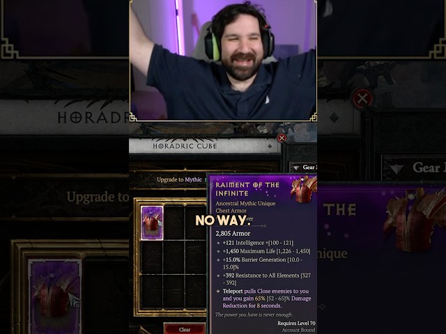 INSANE Mythic Crafting luck in Diablo 4 Season 14! #diablo4 #diabloiv #diablo #arpg #diablopartner