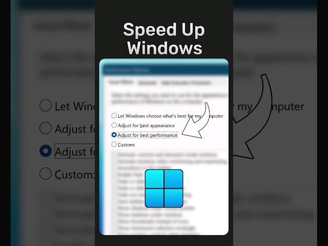 Make Windows Faster With This Trick #windows