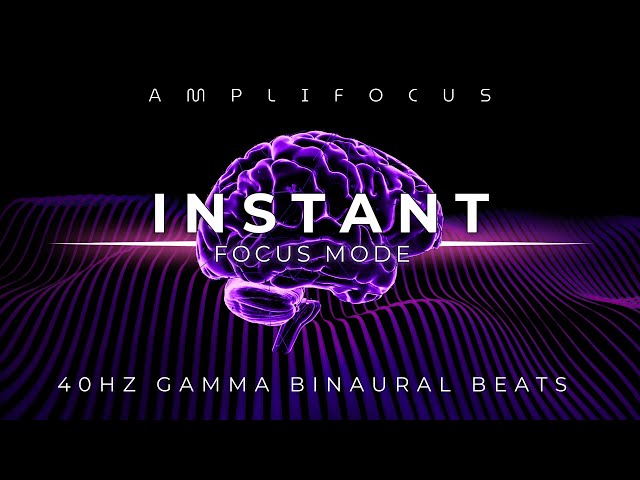Instant Focus Mode – 40Hz Gamma Brainwave Music for Deep Focus & Productivity
