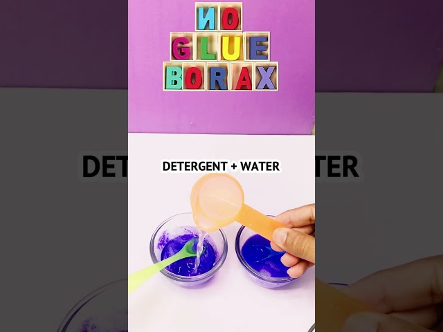 MAKING NO GLUE, NO BORAX, SUGAR, SALT, SLIME #shorts