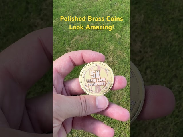 They look even better when polished. #xtool #nfl #brass #laserengraving