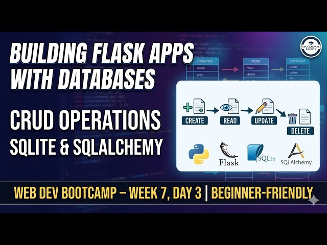 CRUD Operations with SQLite & SQLAlchemy | Create, Read, Update, Delete | Python Flask