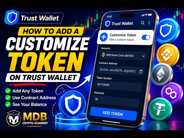 HOW TO ADD CUSTOMISE TOKEN ON TRUST WALLET