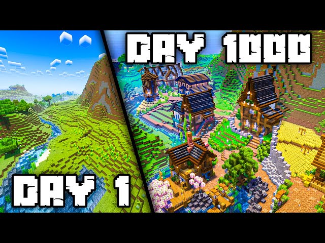 1,000 Days Of Cozy Minecraft Forever World. (Survival Lets Play)