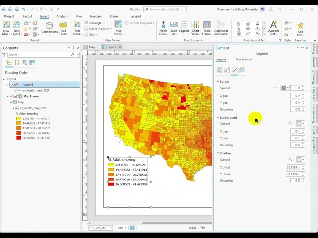 Editing the Headings and Layer Names ArcGIS Pro