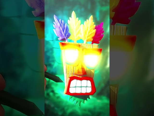 CRASH MASK in Blender 3D (Aku Aku)