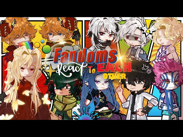 FANDOMS react to EACHOTHER INTRODUCTION | 1/2 | 2x | GENSHIN, ORV, MHA, ALNST, ARCANE, ...ETC