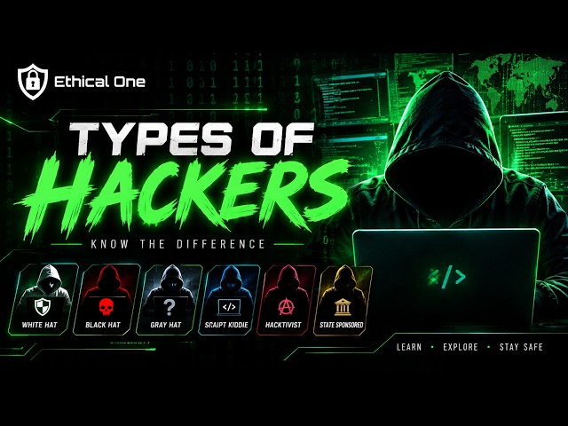 9 Types of Hackers You Need to Know! (Cybersecurity Explained)