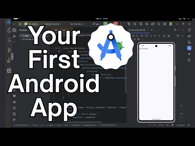 How To Create Your First Android App in Android Studio (Getting Started) on Windows (2026)