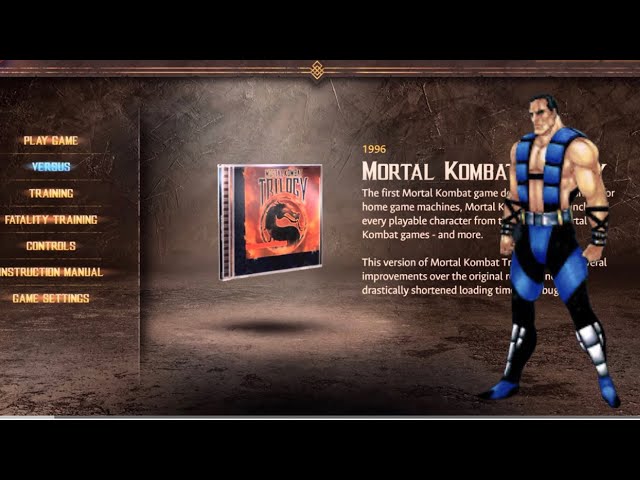 MK Trilogy playthrough: Sub Zero (no commentary)