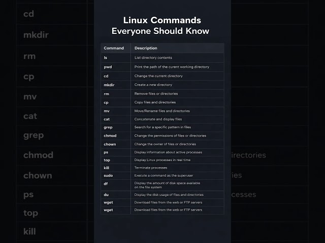 Essential Linux Commands