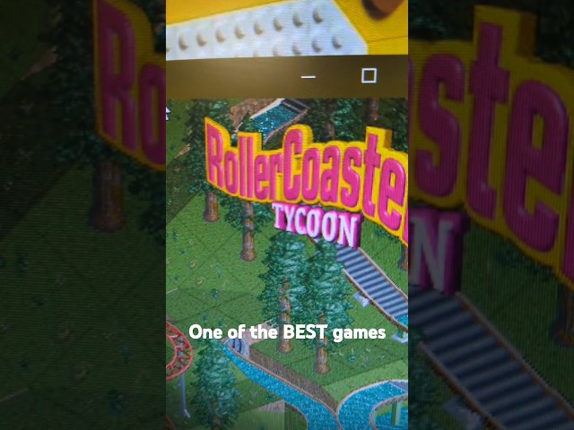 Running an original version of Roller Coaster Tycoon on my 2008 custom build. #rollercoastertycoon