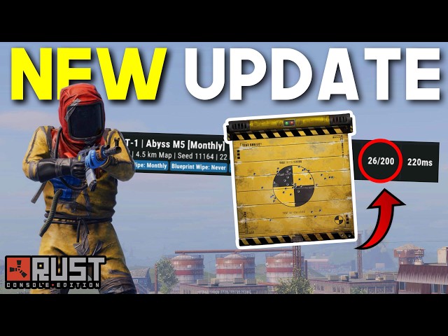 All Major Changes Coming to Rust Console (NEW QOL Update, 200 Pop Servers, Free PTB)