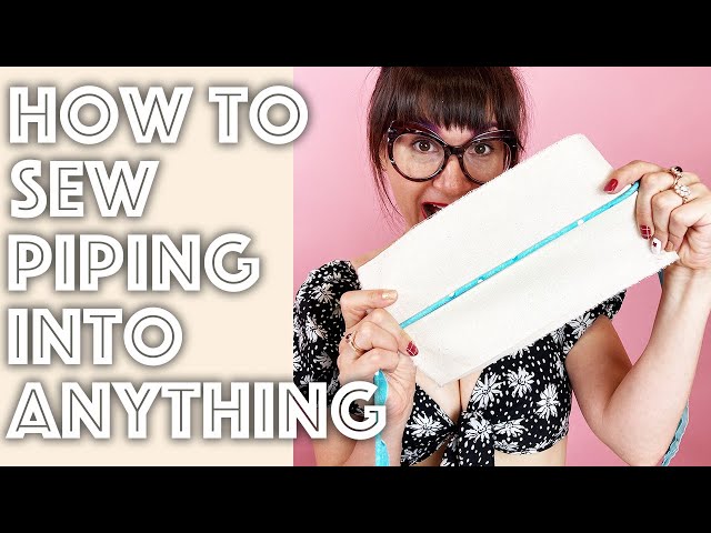 How to Sew Piping Cord Into Anything | Sew Anastasia
