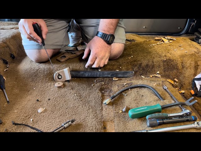 Ford Ranger & Bronco II seat belt bolt cap/cover/plug removal.