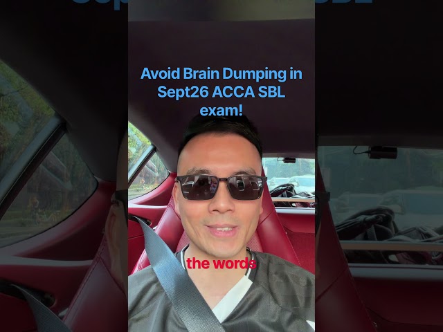 Avoid brain dumping in ACCA SBL Sept26 exam, check our proforma answer cheat sheet for last min rev