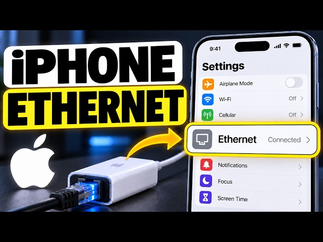 How to CONNECT iPhone to Ethernet | Use a LAN Cable with an Adapter