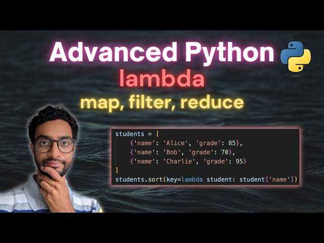 Lambda Python Programming Tutorial | Advanced Python with Map Filter Reduce