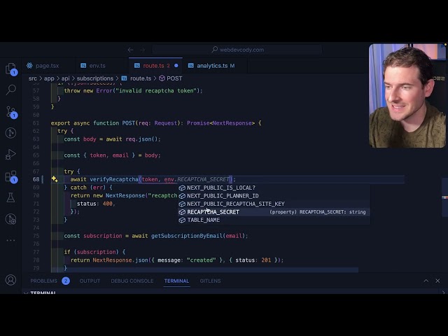 Stop using typescript env variables wrong