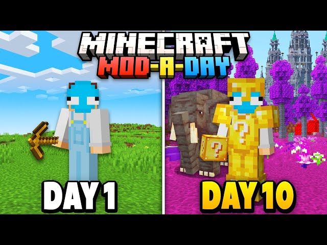 Adding a Mod Every Day for 100 Days in Minecraft...