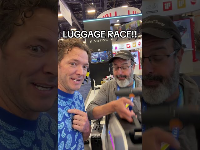 Letting our luggage finally pull their weight!! #travel #tech #CES